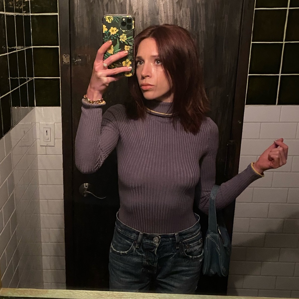 Urban Outfitters | Grey Turtleneck Cotton Sweater